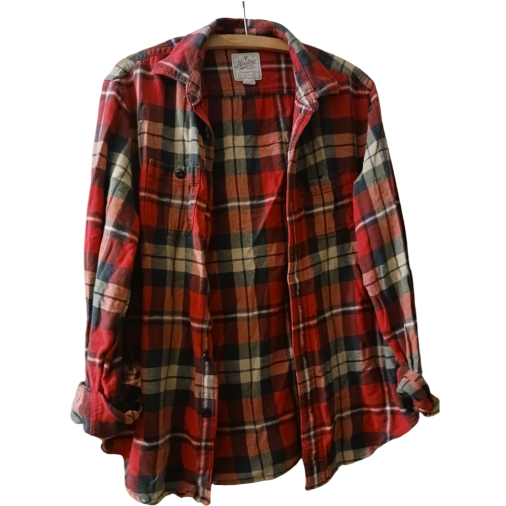 American Eagle 'Heritage' Flannel Shirt- Sz. MEDIUM